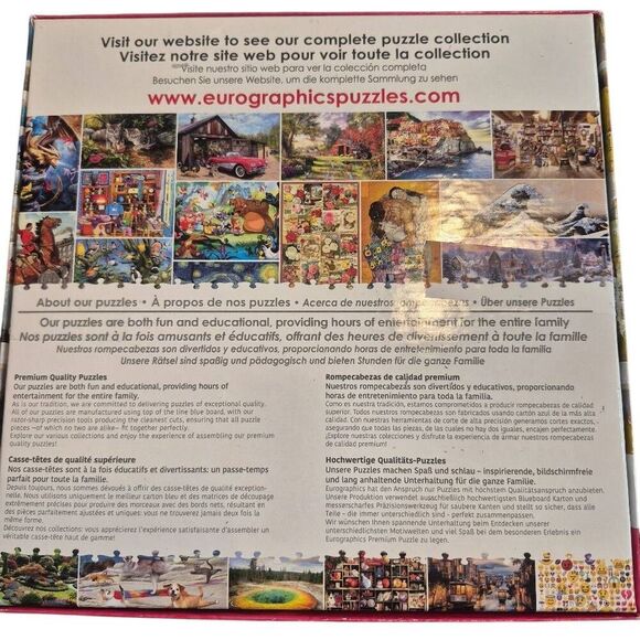 Eurographics Colorful Tea Cups 1000 pc Jigsaw Puzzle - Picture 2 of 8